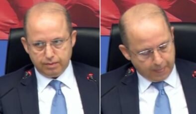 Seçim sırasında ilginç olay! Meclis Başkanı’nın bakışlarına dikkat